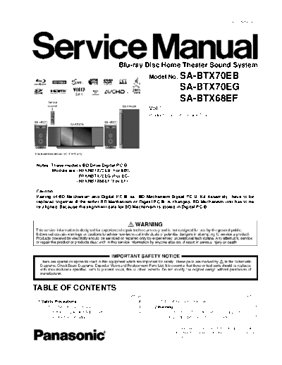 panasonic PSG0905004CE PRINTDB  panasonic Audio SA-BTX68EF PSG0905004CE_PRINTDB.pdf