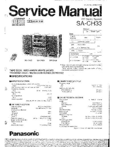 panasonic SA-CH33  panasonic Audio SA-CH33 SA-CH33.pdf