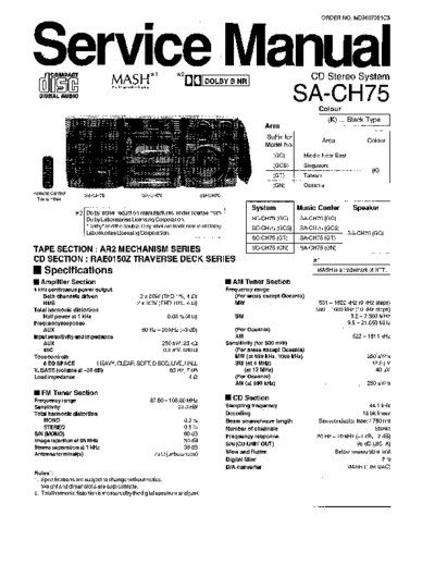 panasonic hfe   sa-ch75 service en  panasonic Audio SA-CH75 hfe_panasonic_sa-ch75_service_en.pdf