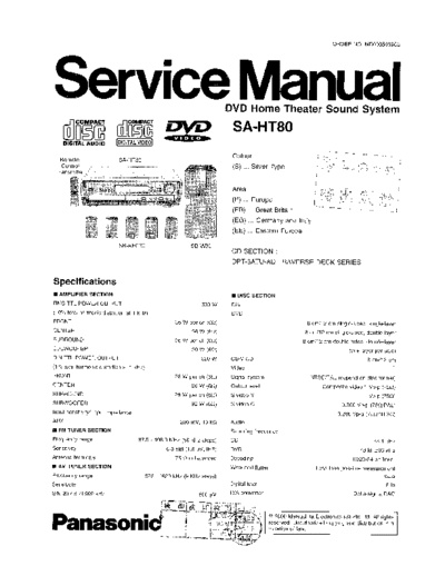 panasonic 3774 - manuel technique  panasonic Audio SA-HT80 3774 - manuel technique.pdf