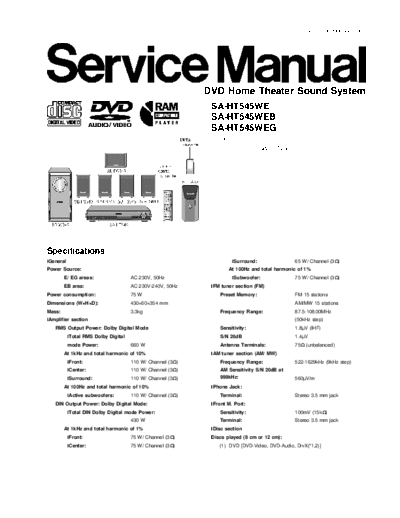 panasonic hfe panasonic sa-ht545 service  panasonic Audio SA-HT545 hfe_panasonic_sa-ht545_service.pdf