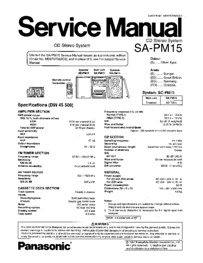 panasonic 6536 - manual de servicio  panasonic Audio SA-PM15 6536 - manual de servicio.pdf