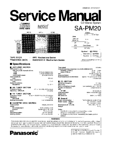 panasonic 6330 - manual de servicio  panasonic Audio SA-PM20 6330 - manual de servicio.pdf