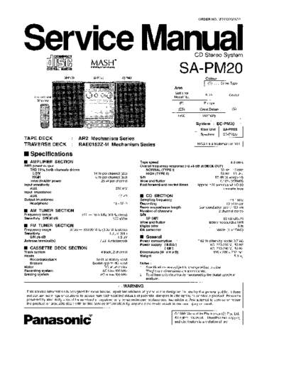 panasonic md9902025c2  panasonic Audio SA-PM20E md9902025c2.pdf