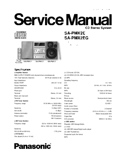 panasonic hfe panasonic sa-pmx2e eg service en  panasonic Audio SA-PMX2 hfe_panasonic_sa-pmx2e_eg_service_en.pdf