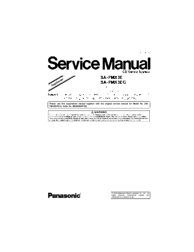 panasonic MD0804021SE PRINTDB  panasonic Audio SA-PMX3E MD0804021SE_PRINTDB.pdf
