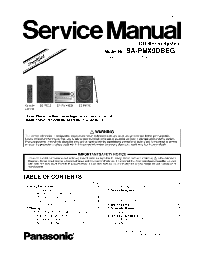panasonic PSG1402003AE PRINTDB  panasonic Audio SA-PMX9DBEG PSG1402003AE_PRINTDB.pdf