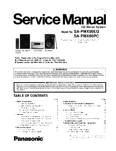 panasonic PSG1703005CE PRINTDB  panasonic Audio SA-PMX80EG PSG1703005CE_PRINTDB.pdf