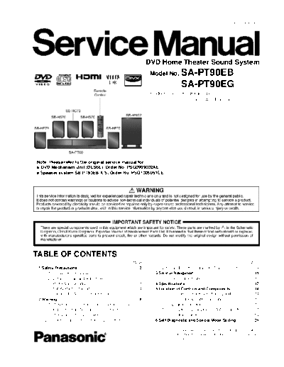 panasonic PSG1005050CE PRINTDB  panasonic Audio SA-PT90EB PSG1005050CE_PRINTDB.pdf