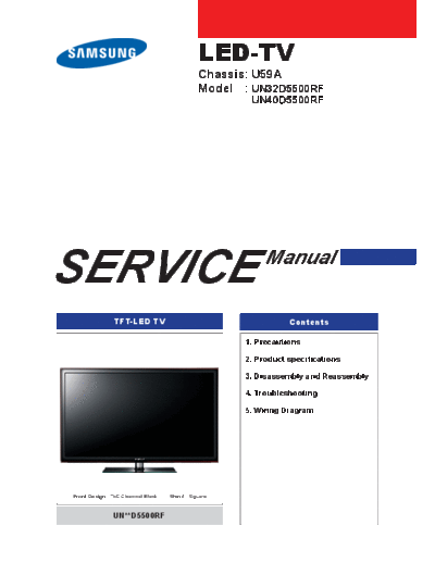 Samsung +LED+TV UN32D5500RF UN40D5500RF++Chassis+U59A  Samsung LED TV UN32D5500RF, UN40D5500RF Chassis U59A SAMSUNG+LED+TV_UN32D5500RF_UN40D5500RF++Chassis+U59A.zip