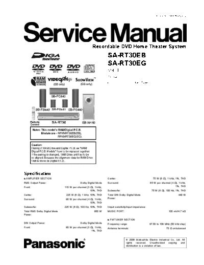 panasonic MD0604128C2 A SA-RT30EB  panasonic Audio SA-RT30EB MD0604128C2_A_SA-RT30EB.pdf