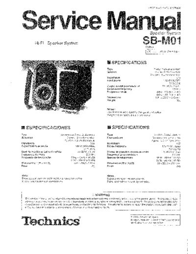 panasonic 5933 - manual de servicio  panasonic Audio SB-M01 5933 - manual de servicio.pdf