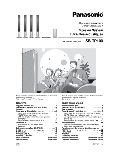 panasonic hfe panasonic sb-fs100 sb-pc100 sb-wa101 en fr  panasonic Audio SB-PC100 hfe_panasonic_sb-fs100_sb-pc100_sb-wa101_en_fr.pdf