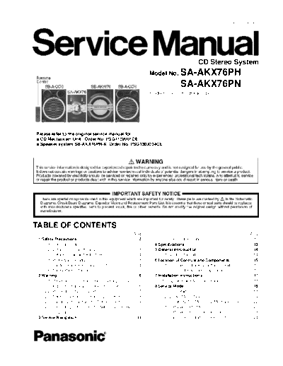 panasonic hfe panasonic sa-akx76 ph pn service en  panasonic Audio SC-AKX76 hfe_panasonic_sa-akx76_ph_pn_service_en.pdf