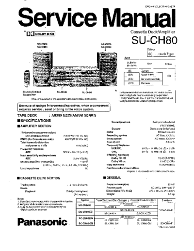 panasonic hfe panasonic su-ch80 service  panasonic Audio SC-CH80 hfe_panasonic_su-ch80_service.pdf