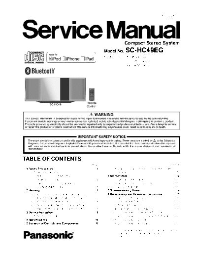 panasonic PSG1402001CE PRINTDB  panasonic Audio SC-HC49EG PSG1402001CE_PRINTDB.pdf