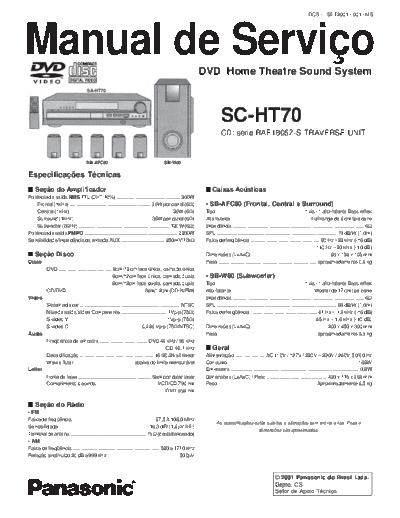 panasonic DVD+Panasonic+SC-HT70  panasonic Audio SC-HT70 DVD+Panasonic+SC-HT70.pdf