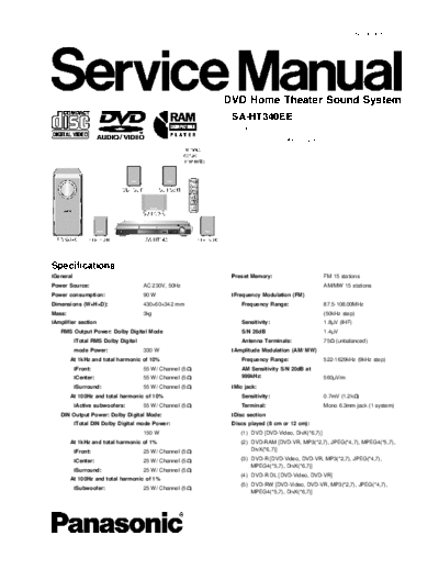 panasonic hfe panasonic sa-ht340ee service en  panasonic Audio SC-HT340 hfe_panasonic_sa-ht340ee_service_en.pdf