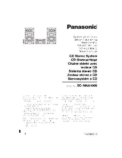 panasonic scmax4000  panasonic Audio SC-MAX4000 scmax4000.pdf