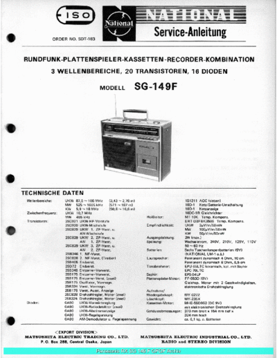 panasonic National SG149F sch  panasonic Audio SG-149F National_SG149F_sch.pdf