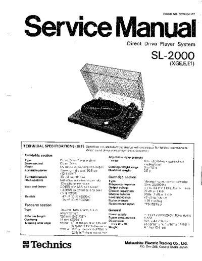 panasonic 6332 - manual de servicio  panasonic Audio SL-2000 6332 - manual de servicio.pdf