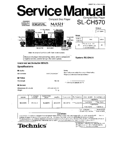 panasonic 3688 - manual de servicio  panasonic Audio SL-CH570 3688 - manual de servicio.pdf