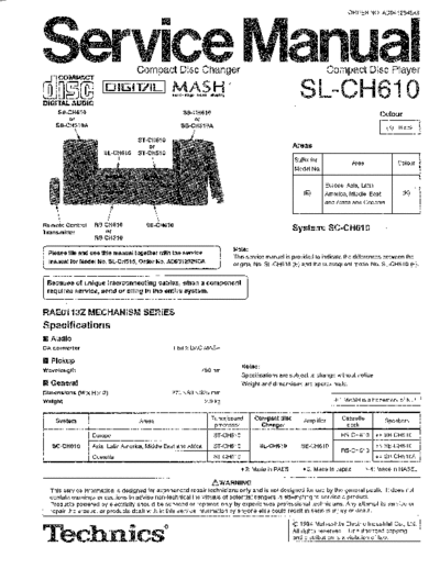 panasonic 6703 - manual de servicio  panasonic Audio SL-CH610 6703 - manual de servicio.pdf