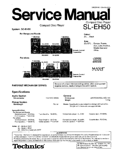 panasonic 5126 - manual de servicio  panasonic Audio SL-EH50 5126 - manual de servicio.pdf