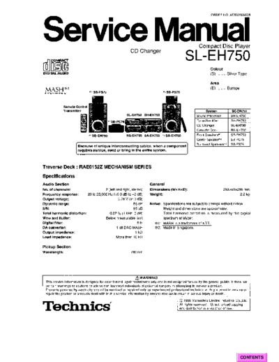 panasonic 6612 - manual de servicio  panasonic Audio SL-EH750 6612 - manual de servicio.pdf