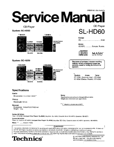 panasonic ad9702020c2  panasonic Audio SL-HD60 ad9702020c2.pdf