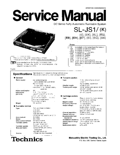 panasonic 6236 - manual de servicio  panasonic Audio SL-JS1 6236 - manual de servicio.pdf