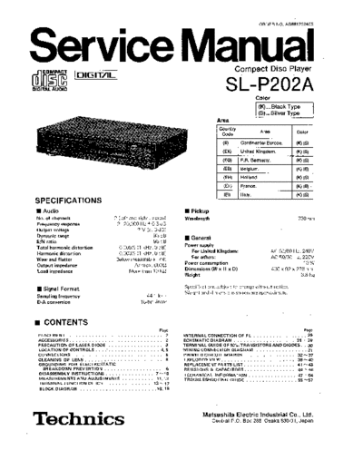 panasonic 6319 - manual de servicio  panasonic Audio SL-P202A 6319 - manual de servicio.pdf