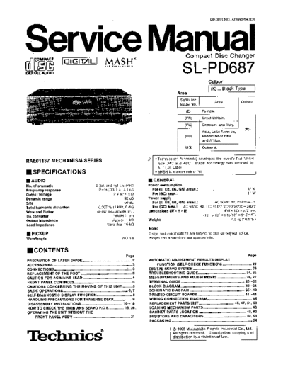 panasonic 3455 - manual de servicio sl-pd687  panasonic Audio SL-PD687 3455 - manual de servicio sl-pd687.pdf