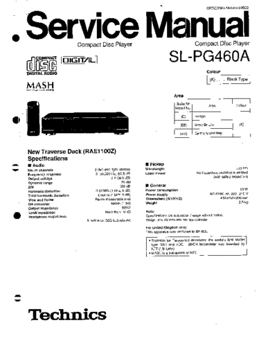 panasonic Apg460a  panasonic Audio SL-PG460A Apg460a.pdf