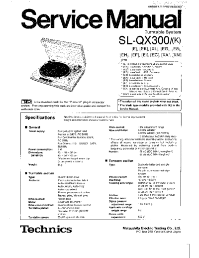 panasonic DPD83060003C8  panasonic Audio SL-QX300 DPD83060003C8.pdf