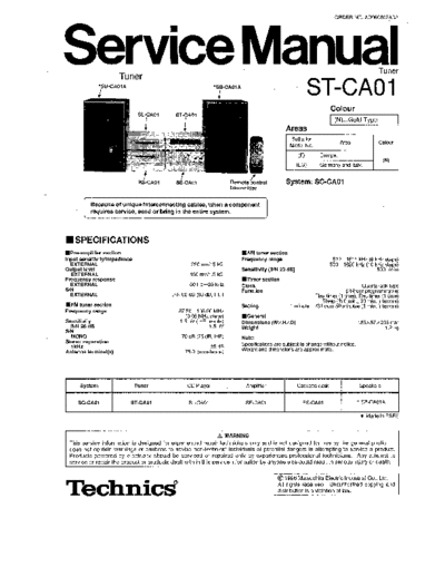 panasonic 6054 - manual de servicio  panasonic Audio ST-CA01 6054 - manual de servicio.pdf