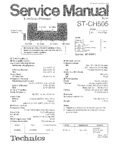 panasonic 4370 - manual de servicio  panasonic Audio ST-CH505 4370 - manual de servicio.pdf
