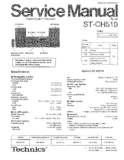 panasonic 6704 - manual de servicio  panasonic Audio ST-CH510 6704 - manual de servicio.pdf
