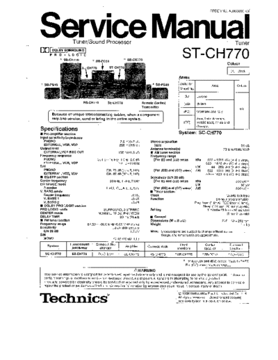 panasonic 4524 - manual de servicio  panasonic Audio ST-CH770 4524 - manual de servicio.pdf