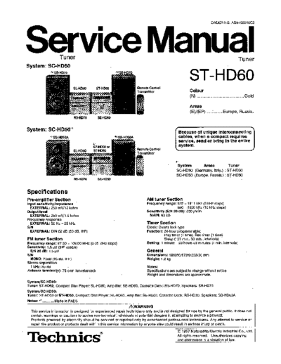 panasonic ad9702016c2  panasonic Audio ST-HD60 ad9702016c2.pdf
