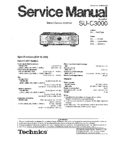 panasonic ad9809169c2  panasonic Audio SU-C3000 ad9809169c2.PDF