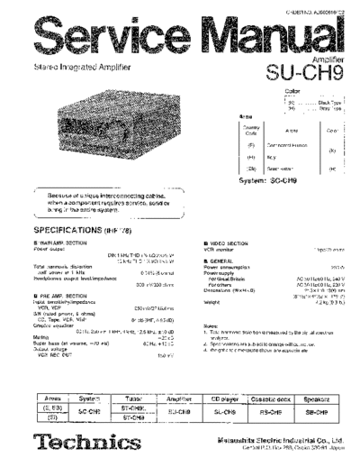 panasonic 3608 - manual de servicio  panasonic Audio SU-CH9 3608 - manual de servicio.pdf