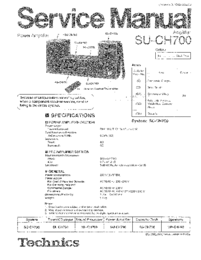 panasonic 7101 - manual de servicio  panasonic Audio SU-CH700 7101 - manual de servicio.pdf