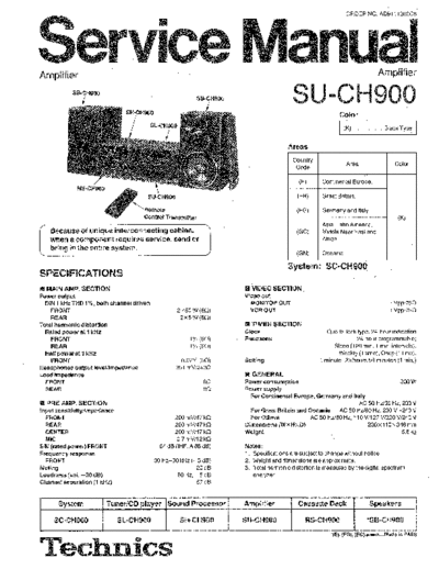panasonic 6880 - manual de servicio  panasonic Audio SU-CH900 6880 - manual de servicio.pdf