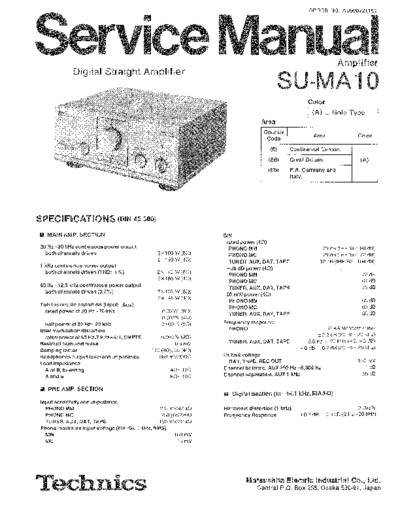 panasonic 6333 - manual de servicio  panasonic Audio SU-MA10 6333 - manual de servicio.pdf