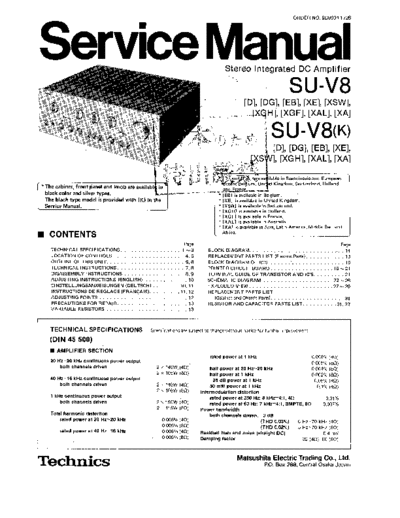 panasonic 3691 - manual de servicio  panasonic Audio SU-V8 3691 - manual de servicio.pdf