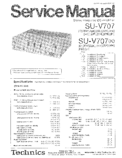 panasonic 7256 - manual de servicio  panasonic Audio SU-V707 7256 - manual de servicio.pdf