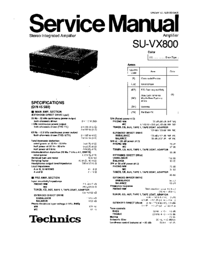 panasonic 6322 - manual de servicio  panasonic Audio SU-VX800 6322 - manual de servicio.pdf