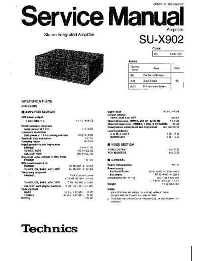 panasonic 7907 - manual de servicio  panasonic Audio SU-X902 7907 - manual de servicio.pdf