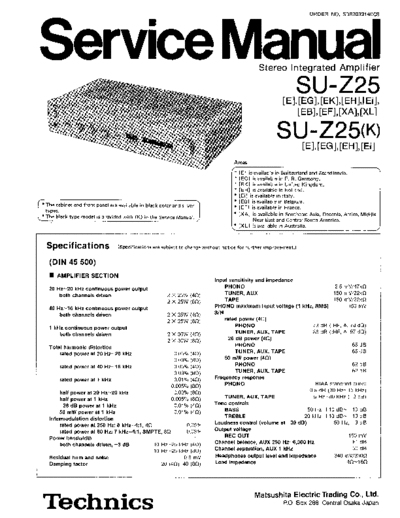 panasonic SD82032140C8  panasonic Audio SU-Z25E SD82032140C8.pdf